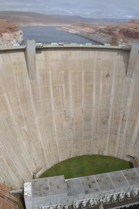 High angle view of sea