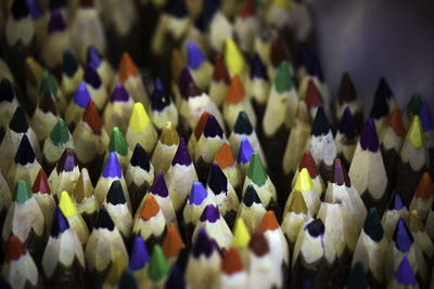 Close-up of multi colored flowers for sale in market