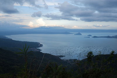 Overlooking taal lake