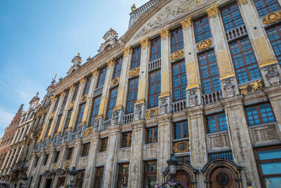 Low angle view of historical building against sky