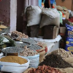 Close-up of food for sale at market stall