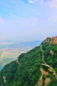 Scenic view of landscape against sky