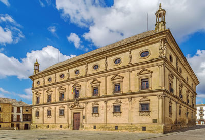 Low angle view of historical building against sky