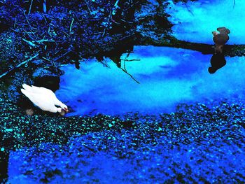 Cloudy sky above sea