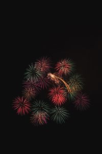 Close-up view of firework