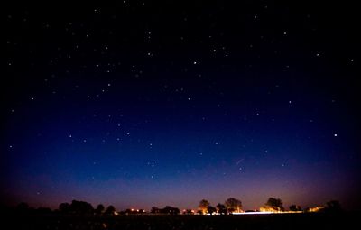 Scenic view of star field at night