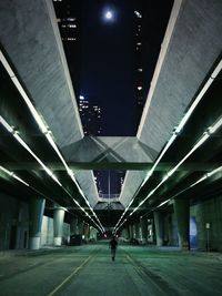 People walking in tunnel