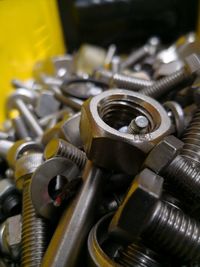 Close-up of machine part