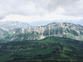 Alpstein mountains rock green