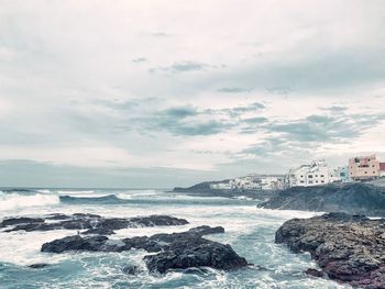 Scenic view of sea against sky