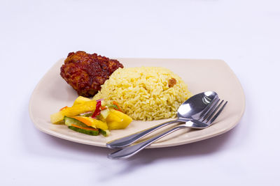 Close-up of food in plate