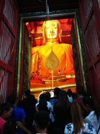 Statue of buddha in temple