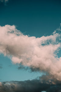 Low angle view of clouds in sky