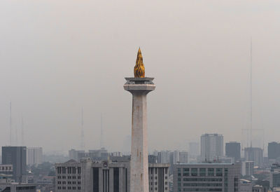 Buildings in city against sky