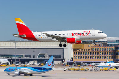 View of airplane against sky