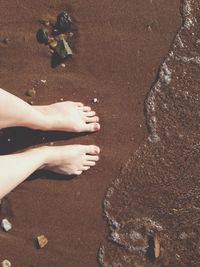 Person standing on beach