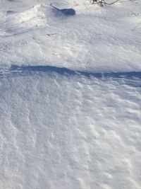 Scenic view of snow against sky