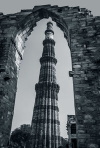 Low angle view of historical building