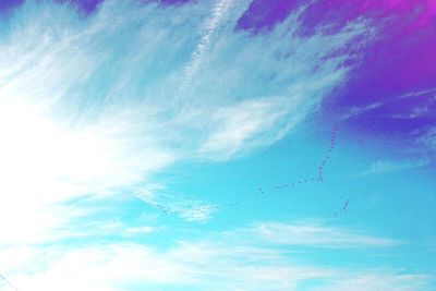 Low angle view of cloudy sky