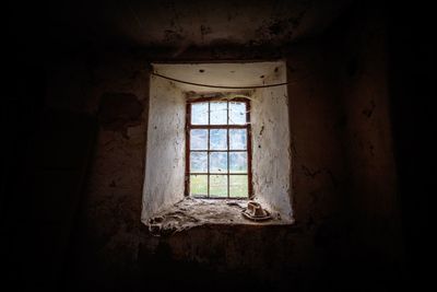 Interior of abandoned house