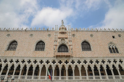 Low angle view of historical building against sky