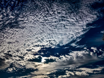 Low angle view of clouds in sky