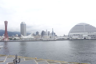 View of buildings in city at waterfront