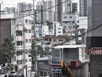 Residential buildings in city