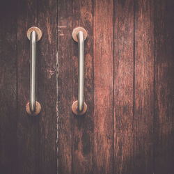 Close-up of old wooden door