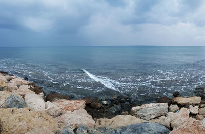 Scenic view of sea against sky