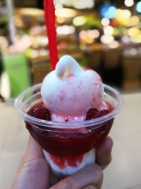 Close-up of ice cream