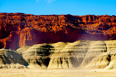 Rock formations in a valley