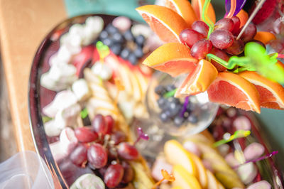 Close-up of fruit salad