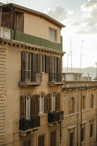 Low angle view of old building