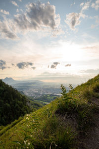 Scenic view of landscape against sky