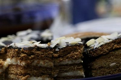 Close-up of chocolate cake