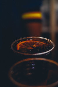 Close-up of drink on table