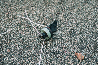 High angle view of traffic on road
