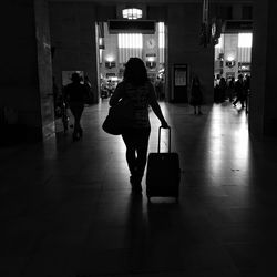 Man walking in subway