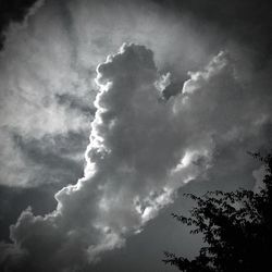 Low angle view of cloudy sky