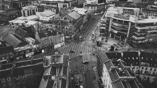 High angle view of cityscape