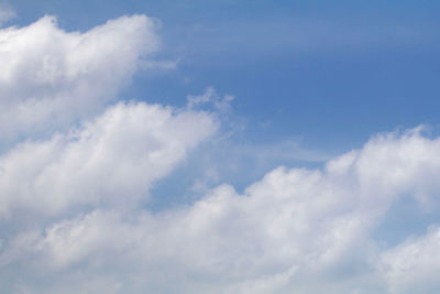 Low angle view of clouds in sky