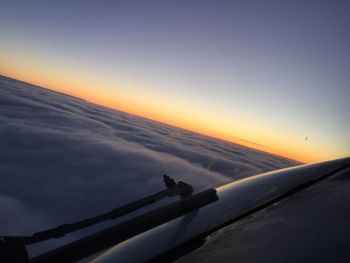 Scenic view of sky during sunset