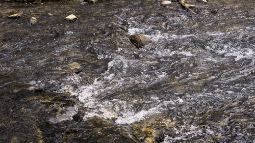 Full frame shot of rocks in water