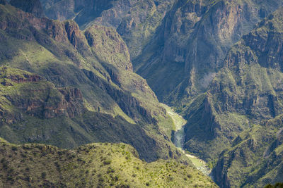 High angle view of a valley