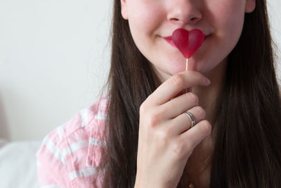 Close-up of young woman