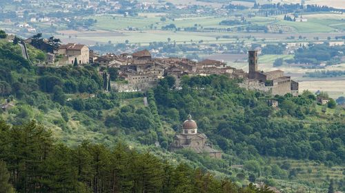 View on cortona tuscany italy