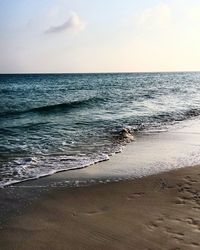 Scenic view of sea against sky