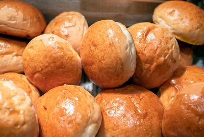 Full frame shot of breads