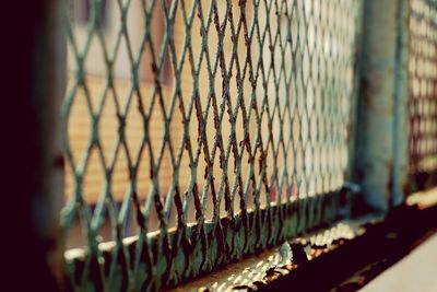 Close-up of fence